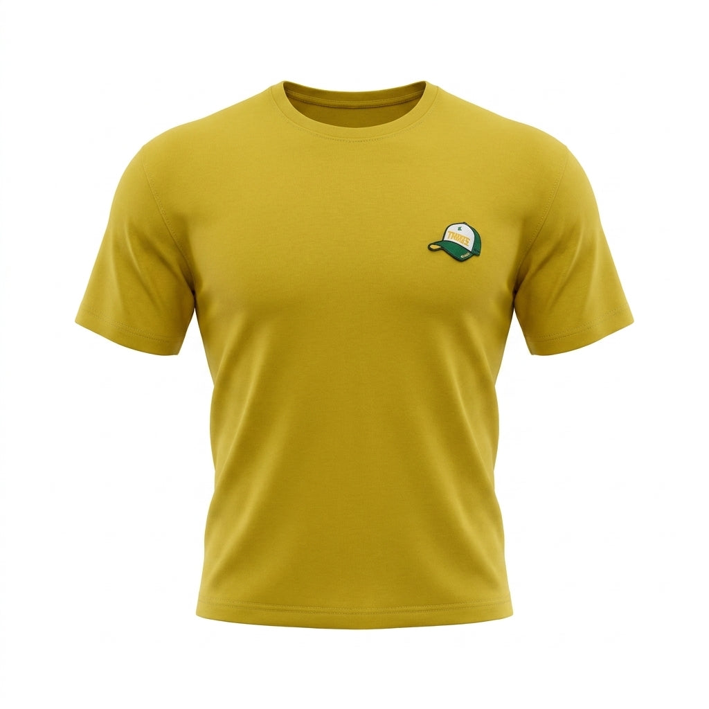 Boys Baseball Cap Patch Short Sleeve T Shirt