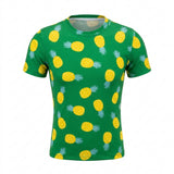 Boys Pineapple Print T Shirt And Shorts Set