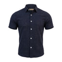 Kids Short Sleeve Textured Button Front Shirt