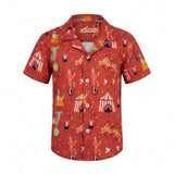 Boys Circus Print Short Sleeve Shirt