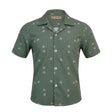 Kids Short Sleeve Printed Button Front Shirt