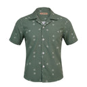 Kids Short Sleeve Printed Button Front Shirt