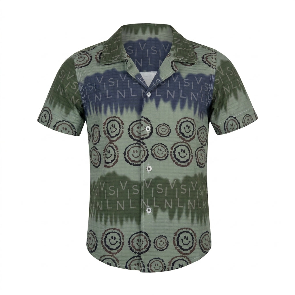 Kids Tropical Floral Short Sleeve Shirt