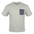 Men Crew Neck Short Sleeve T Shirt With Patterned Pocket