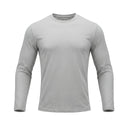 Men Solid Crew Neck Long Sleeve T Shirt