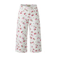 Girls Floral Wide Leg Pants