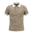 Boys Geometric Print Polo T Shirt