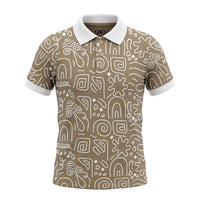 Boys Geometric Print Polo T Shirt