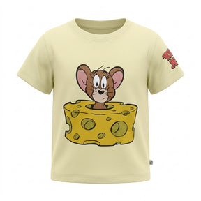 Girls Cartoon Mouse Print T Shirt