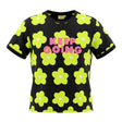Girls Floral Printed T Shirt Keep Going