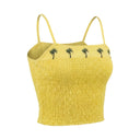 Girls Palm Tree Print Crop Camisole Top