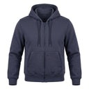 Boys Full Zip Plain Hoodie Sweatshirt