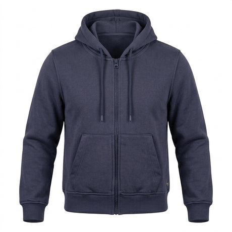 Boys Full Zip Plain Hoodie Sweatshirt