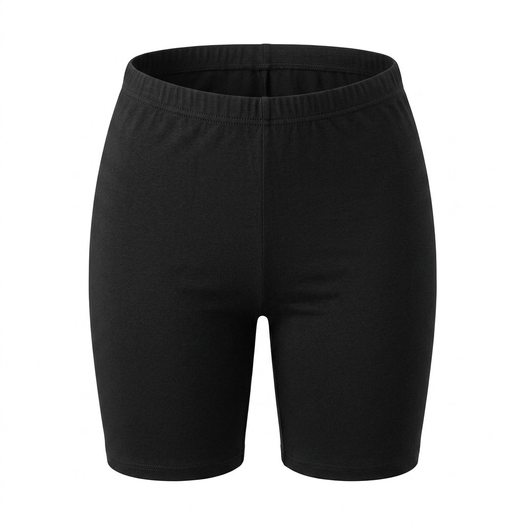 Women Basic Cotton Biker Shorts