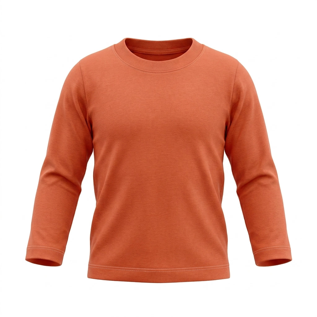 Kids Solid Long Sleeve T Shirt