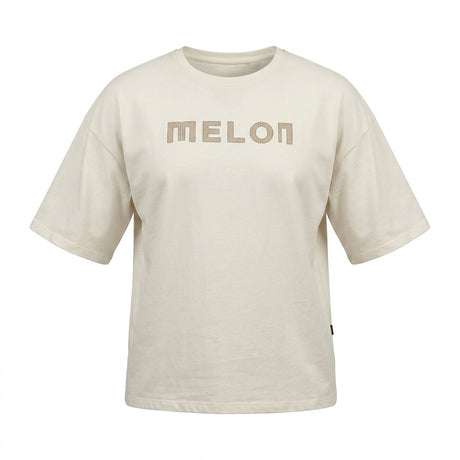 Women Oversized Half Sleeve Melon Print T Shirt
