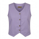 Girls Sleeveless Button Front Top