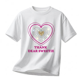 Girls Heart Graphic T Shirt