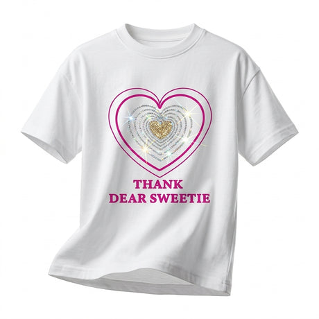 Girls Heart Graphic T Shirt