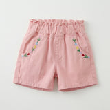 Kids Embroidered Floral Shorts