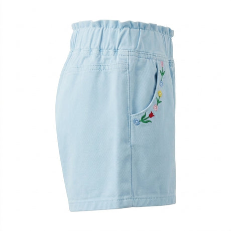 Kids Embroidered Floral Shorts