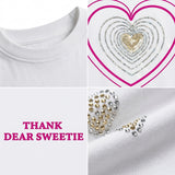 Girls Heart Graphic T Shirt