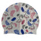 Silicone Swimming Cap Flamingo Tropical Print Free Size