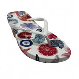 Women Floral And Evil Eye Print Flip Flop Slipper