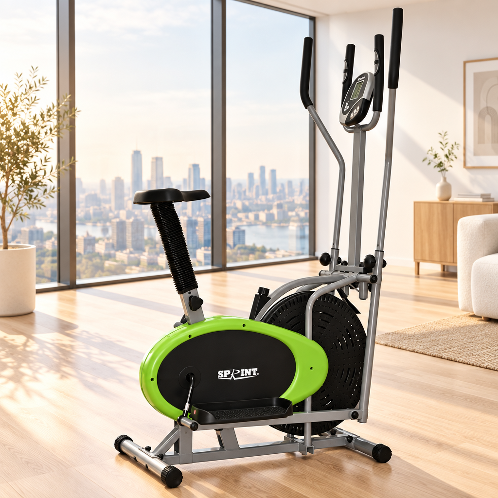 2 In 1 Elliptical Exercise Bike