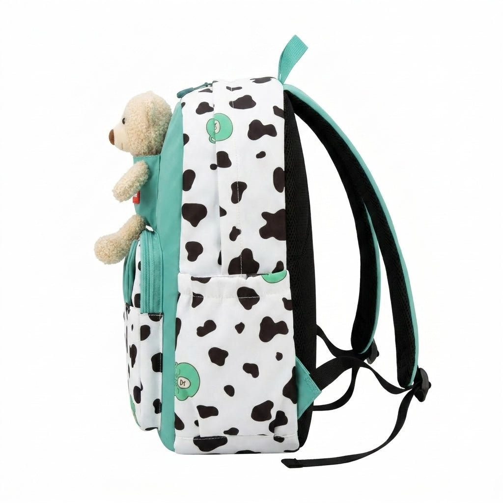 Cloud Love Kids Backpack In And With Playful Cow Print