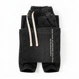 Kids Denim Drawstring Je Pants