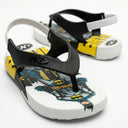 Boys Batman Print Flip Flop Sandals With Back Strap
