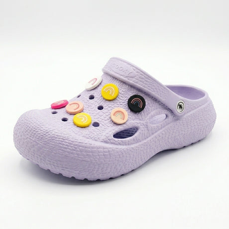 Coogx Girls Charm Clog Sandals