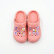Girls Charm Embellished Clog Sandals