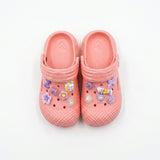 Girls Charm Embellished Clog Sandals