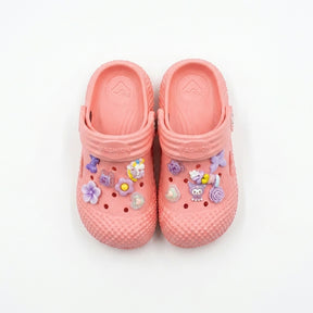 Girls Charm Embellished Clog Sandals