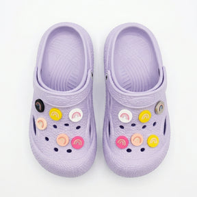 Coogx Girls Charm Clog Sandals