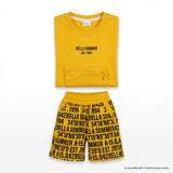 Girls Bella Summer Top And Printed Shorts Set