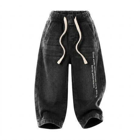 Kids Denim Drawstring Je Pants