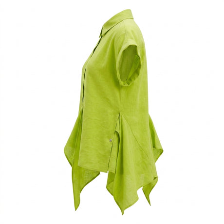 Women Asymmetrical Button Front Top