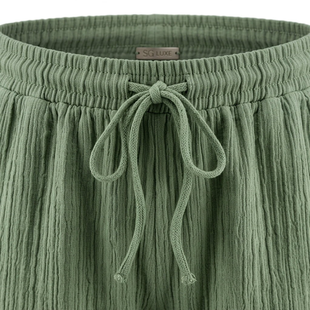 Women Textured Wide Leg Pants