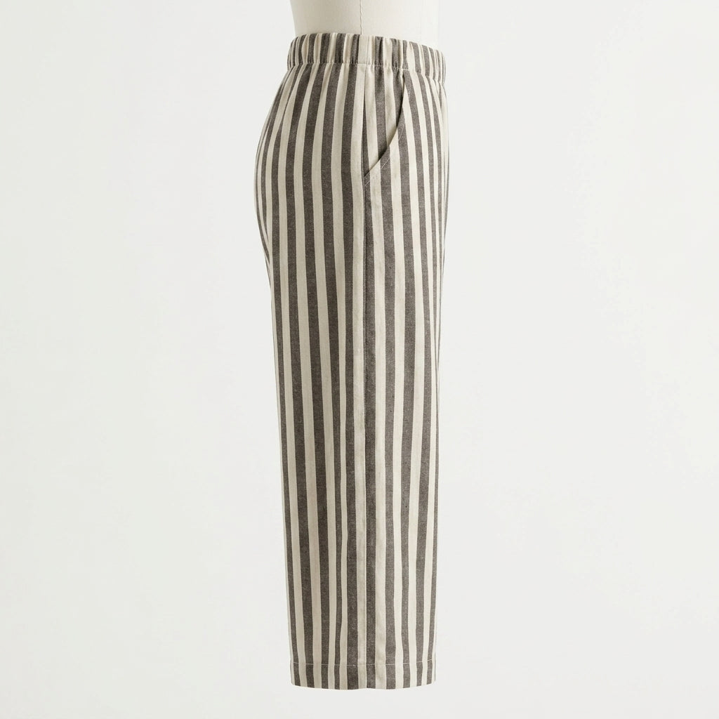 Kids Striped Button Front Vest