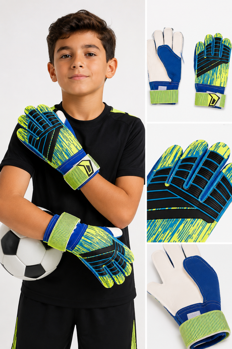 Goalkeeper Gloves With Latex Grip Palm Size 8