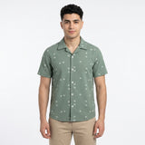 Kids Short Sleeve Printed Button Front Shirt