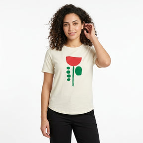 Casual Floral Graphic T Shirt