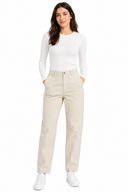 Women Classic Straight Leg Casual Pants
