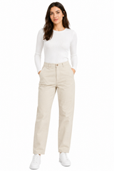 Women Classic Straight Leg Casual Pants