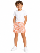 Boys Checkerboard Dolphin Hem Shorts
