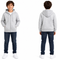 Boys Full Zip Plain Hoodie Sweatshirt