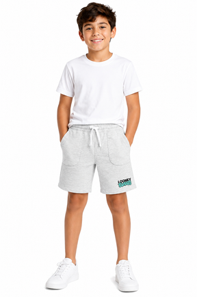 Boys Looney Tunes Graphic Sweat Shorts Melange